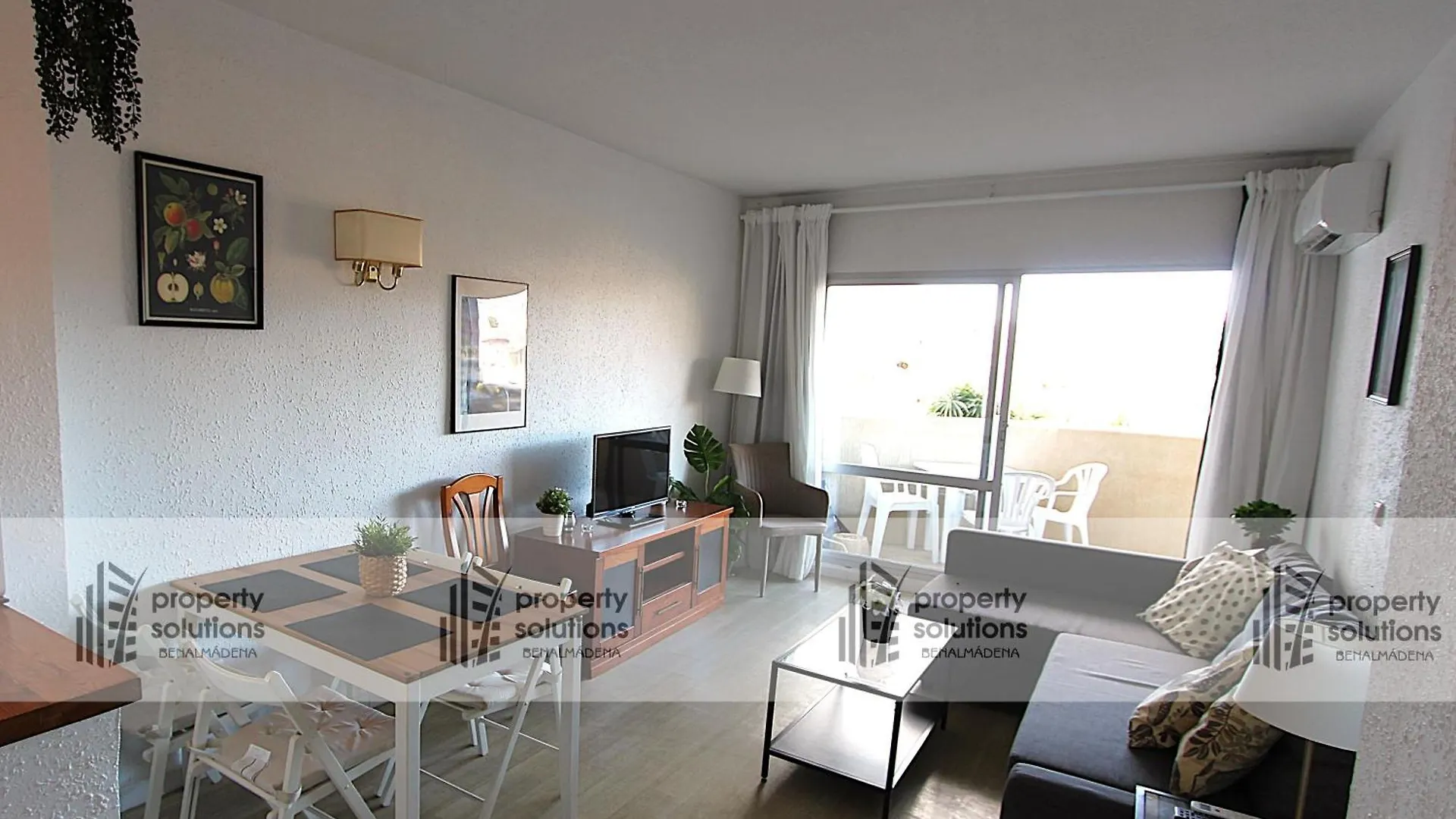 公寓 Benalbeach 207- Primera Linea De Playa - Piscina Abierta Todo El Ano 贝纳尔马德纳